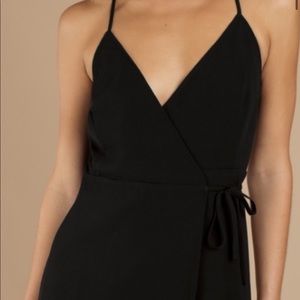 Tobi Cross Back Wrap Dress